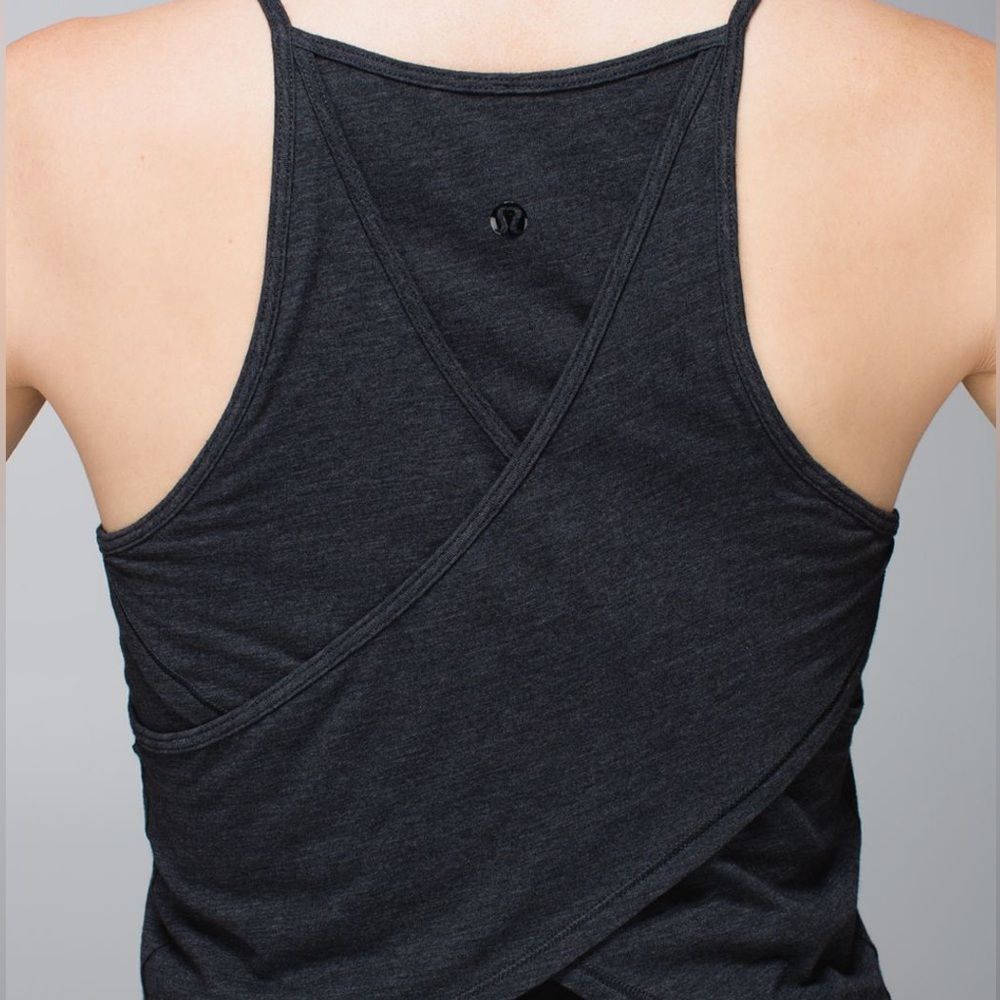RARE Lululemon Vita Loca Tank - Heathered Black!